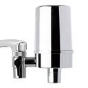 iSpring DF2-CHR Faucet Water Filter for Kitchen, Bathroom, or RV Sink – Water Filter for Sink Faucet, 500 Gallons Long Life, Chrome Finish