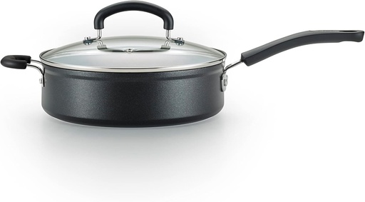[BRSWGZD7PMBAO2TD] T-fal Advanced Nonstick Jumbo Cooker 5 Quart Oven Safe 350F Cookware, Pots and Pans, Dishwasher Safe Black