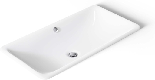 [BRSWGEAOAQPBY2Q7] KOHLER K-20212-0 Bathroom Sinkiron Plains large Rectangular Basin., White