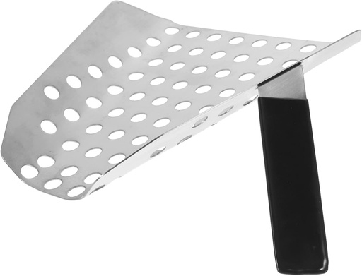 [BRSREZYTO5YQGE3X] ABOOFAN Stainless Steel French Fries Scoop Kitchen Utility Food Shovel Single Handle Fry Scoop for Snacks Sturdy Cooking Tool for Home and Commercial Use