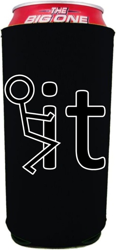 [BRSRMYD2OIGQIDL6] Fck It 24/25oz. Can Coolie (Black)