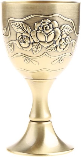 [BRSRAEIOPMIQYFI6] Cup European Cocktail Glass Alloy Goblet Red Wine Glass Alloy for Ktv Party