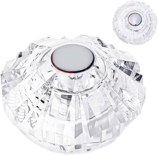 [BRSRAGL2PMMGGHY2] Shower Faucet Handle Replacement, Transparent Acrylic Bathtub Knobs Reliable Single Shower Knob Replacement Parts Compatible with Price Pfister 940-240 & 940-950A