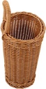 Wall Hanging Storage Basket Small Woven Rattan Style for Garlic Vegetables and Fruits Decorative Kitchen Organizer for Maximum Space Efficiency