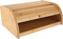 VOSAREA 1Pc Bread Box Wooden Kitchen Storage Bin for Bread for Home Bakery and Shop Capacity Food Container