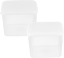2Pcs Bread Storage Boxes Lightweight Food Containers for Outdoor Activities and Kitchen Organization Airtight Toast Preservation Keepers