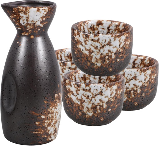[BRSRAHYPBUNRO3D4] CHILDWEET Traditional Japanese Sake Pot Set Sake Glasses Cups Kettle Enhance Your Experience