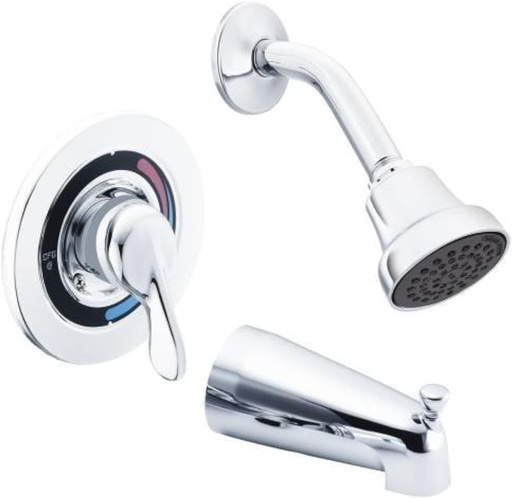 [BRSWIYAPAIIAE2L6] Cleveland Faucet Group 40311CGR Cornerstone Tub And Shower 1.75 Gpm Trim Chrome