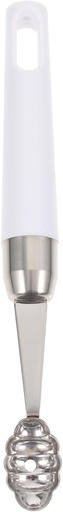 [BRSREFLQA4FRODQ4] 1Pc Stainless Steel Fruit Scoop Watermelon Scoop for Kitchen Restaurant Use Smooth Surface Design for Easy Cleaning for Watermelon Cantaloupe Dragon Fruit