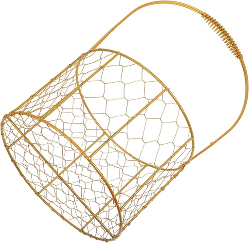 [BRSRACQ7OIJRSFLK] Coffee Storage Basket Handle Metal Wire Organizer for Espresso Capsules for Tea and Candy Decor Countertop