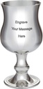 Wentworth Pewter - Large Georgian Pewter Goblet, Customized, Wine Cup, Chalice