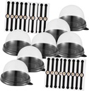 50Sets Mousse Containers Compact Mousse Holders for Baking for Home Use for Individual Desserts and Giving Great for Parties