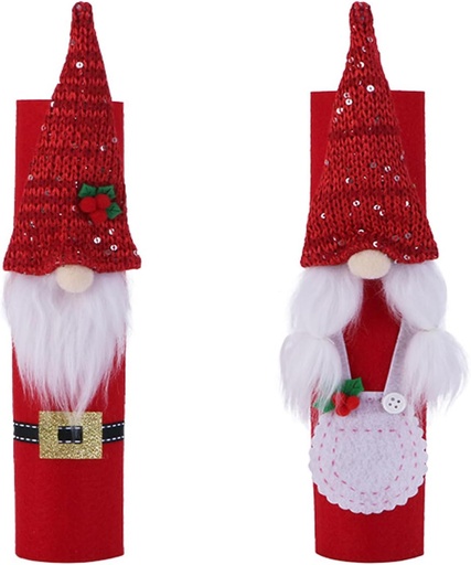 [BRSROHQNOEFGGDI2] Christmas Refrigerator Handle Covers Xmas Gnome Fridge Handle Covers Protector for Kitchen Christmas Decorations,2 Pack