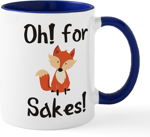 [BRSW2HYLAUJRUALB] CafePress OH FOR FOX SAKES Mugs 11 oz (325 ml) Ceramic Coffee Mug