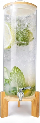 [BRSRAYY3OYBAIDLL] Beverage Dispenser,3.5 Gallon Glass Drink Dispenser with Stand,Stainless Steels Drink Dispenser Spigot,Drink Dispensers for Parties,Beverage Dispenser with Stand for Bars,Restaurants