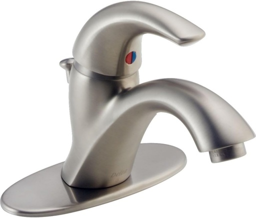 [BRSWIYAYBFYWKFIV] Delta Faucet Classic Centerset Bathroom Faucet Brushed Nickel, Bathroom Sink Faucet, Drain Assembly, Stainless 583LF-SSWF