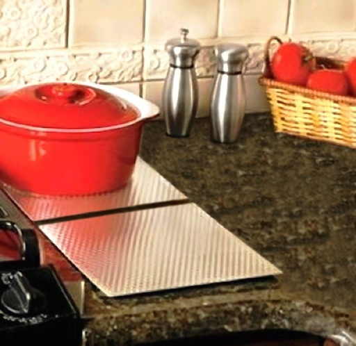 [BRSWKHALCUDGOCDB] Countertop Protector Heat Resistant Trivets for Hot Pots and Pans - Non-Slip Insulated Heat Pads for Kitchen Counter - Choose Size (7" x 7" Sq. Set of 2)