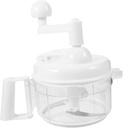 Zerodeko Manual Food Processor with Blades Hand-cranked Vegetable Chopper and Meat Grinder for Easy Mixing and Cutting Kitchen Tool Random Colors