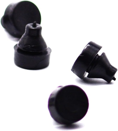 [BRSRAZYFPJ6R6GT6] Generic Rubber Feet for American Woman Crock Pot Push In Black Silicone 4 Per Pack, KF-TNF8 Bumper