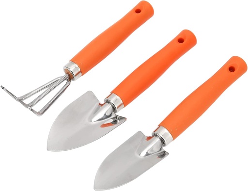 [BRSRMBIBPIFQYCAY] Garden Hand Tools, Rake Gardening Tool Set Practical Stainless Steel Narrow Shovel for Bonsai Pl