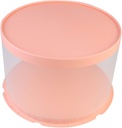 Round Transparent Cake Box Elegant Plastic Cake Packaging for Weddings Parties Celebrations Lightweight Non-stick Non-deformable Design