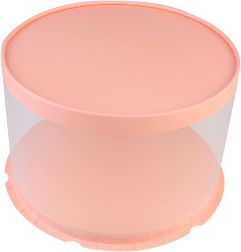 [BRSRAHQ6CMOQO3LL] Round Transparent Cake Box Elegant Plastic Cake Packaging for Weddings Parties Celebrations Lightweight Non-stick Non-deformable Design