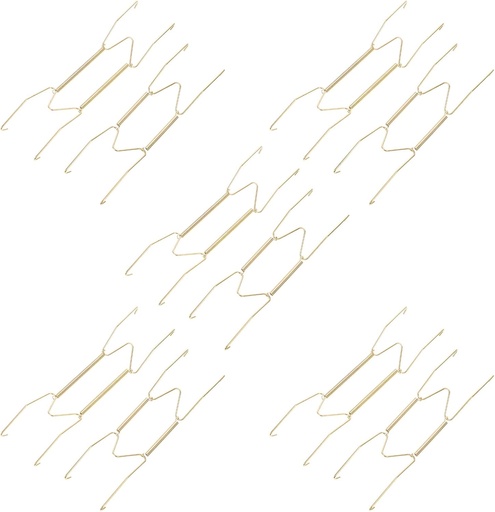 [BRSRE2T4AB6BUCI7] TEHAUX 10pcs Vertical Wall Plate Hangers Spring Loaded Hooks for Decorative Plate Display for Home Decor Safe and Stable Wall Storage