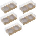 Hemoton 10pcs Transparent Dessert Packing Boxes for Bakery Elegant Food Storage for Cakes Pastries and Treats for Parties Family Use and Giving