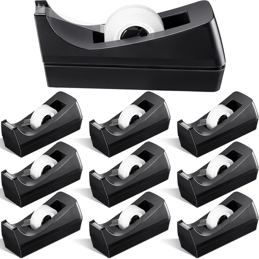 [BRSW2BQ3ORYREA3L] 10 Pack Desktop Tape Dispenser Tape Roll Non Skid Base Tape Dispensers for Office Home School (Tape Not Included)