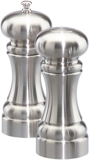 [BRSWIYQAC4MRGE3E] Chef Specialties 5 Inch Westin Pepper Mill and Salt Shaker Set