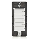 Leviton Countdown Timer Switch for household lights, heaters and exhaust fans, 30 min, 1-2-4 hour, No Neutral Wire Required, Single Pole, 15A, 1/2 HP/9.8A Fan/Motor, DT104-1LW, White