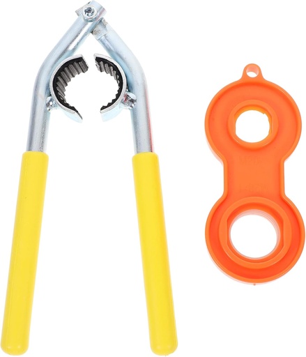 [BRSROYATDIIRMD3B] VILLCASE Faucet Bubbler Wrench Tool with Rubber Grip - Durable Aerator Removal and Installation Tool for Kitchen Sink and Bathroom Faucets Easy Faucet Maintenance