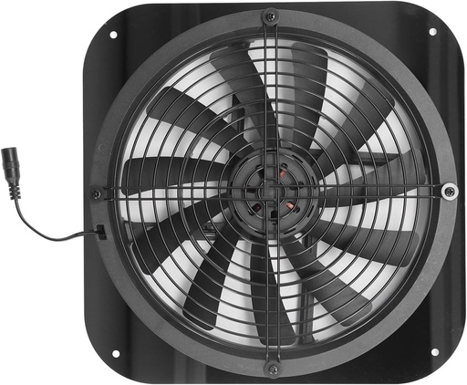 [BRSROFQ7OQPAM3Y2] Airshi Solar Exhaust Fan, Stable 9.8in Diameter Solar Ventilation Fan for Greenhouses