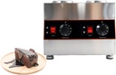 110V Electric Sauce Heater with 2 * 22oz Bottles Commercial Hot Fudge Cheese Caramel Jam Sauce Warmer Dispenser Pump