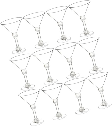 [BRSREFIQARYAAFY3] 15Pcs Wine Goblets Disposable Cocktail Glasses for Parties Festivals and Events for Whiskey Desserts and Beverages Elegant Design for Stylish Serving