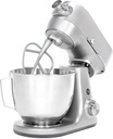 GE Tilt-Head Electric Stand Mixer | 7-Speed, 350-Watt Motor | Includes 5.3-Quart Bowl, Flat Beater, Dough Hook, Wire Whisk & Pouring Shield | Countertop Kitchen Essentials | Granite Gray