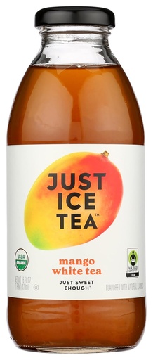 [BRSROAIFAQCBO2D5] Just Ice Tea Organic Mango White Tea, 16 FZ
