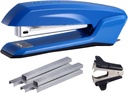 Bostitch Office Ascend 3 in 1 Stapler Value Pack, 20 Sheet Capacity, Includes 5000 Staples, Integrated Remover & and Extra Staple Remover, Staple Storage Compartment, Assorted Colors (Colors May Vary)