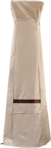 [BRSW2HT5CR6RO33D] Patio Heater Cover with Zipper, Outdoor Pyramid Stand Up Patio Heater Covers Wateproof 22''L x 22''W x 89''H