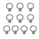 Lependor M8 Metric Ring Shape Lifting Eye Nut 304 Stainless Steel Lifting Eye Threaded Nut Fastener - 10 Pcs M8 (5/16"
