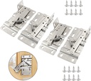 Murtenze 2 Pair Tip Out Tray Hinges, Standard Self Closing Sink Hinges Scissor Hinges for Kitchen Sink or Bathroom Cabinet Organizer, Sink-Front Drawer