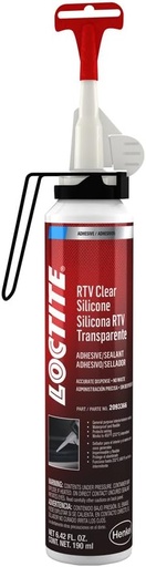 [BRSWGFACBUARY2T7] Loctite 595 RTV Silicone Adhesive/Sealant, Clear, 190 ml