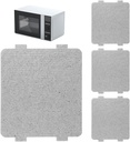 4 Pcs Microwave Waveguide Cover, Universal Mica Sheet 10.8x10cm/4.3x3.9in Sturdy Microwave Parts Replacement for Home Office Kitchen Restaurant Microwaves Cooker
