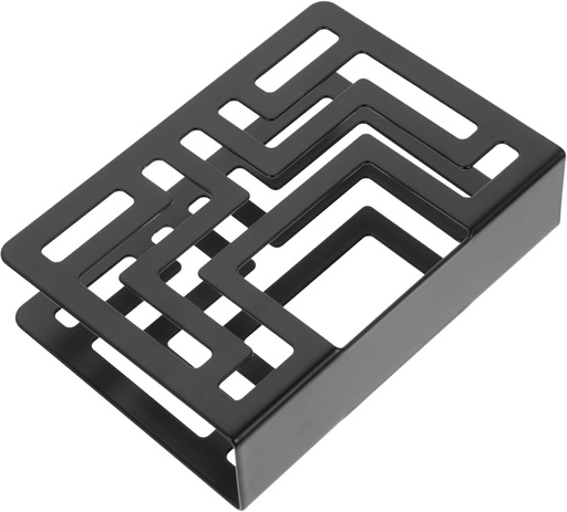 [BRSREYLRAQOQOCY7] Ciieeo Hollow Napkin Holder Elegant Metal Tissue Storage Stand for Kitchen and Dining Black Design for Restaurants and Home