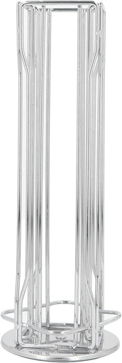 [BRSRAGIBBV6B4EY6] Coffee Capsule Stand, 360° Rotation Coffee Pod Dispenser Organizer Rack Anti Slip Wrought Iron Capsule Pod Holder for Vertuoline 20pods (iron)