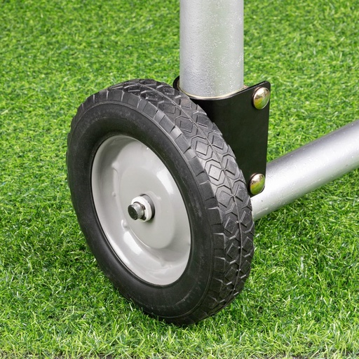 [BRSRMGACA54BGCLV] Gate Wheel 8" Rubber Gate Caster Heavy Duty Gate Helper Support Wheel Side Mount for Swing Gate Metal Tube Fence Chain Link Gate,Fits 1-5/8" to 2" O.D. Round Tube Gate Frames(1 Pack)