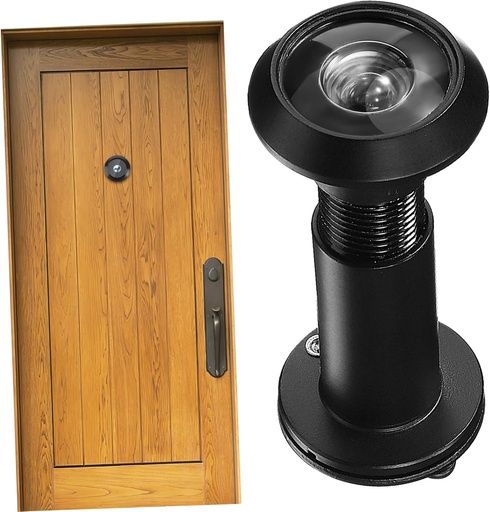 [BRSREZIFBBYQMCTO] Door Peephole Viewer Wide Angle Optical with Design for Front Door Security Durable and for Home Safety