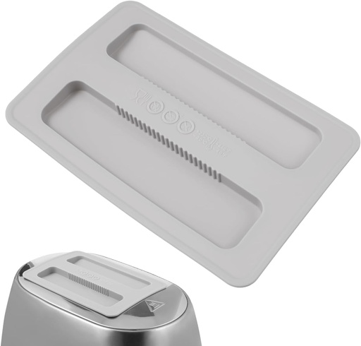 [BRSRMCY6AQGW2GY4] BESTonZON Silicone Toaster Dust Cover, Toaster Cover 2 Slice 6.18X4.13 Inch, Bread Washable Machine Cover, Electric Bread Maker Upper Cover for Bread Machine Part Accessories (Gray)