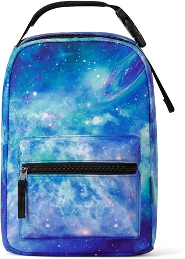 [BRSROYD2O5YA2GTP] Choco Mocha Glaxay Insulated Lunch Bag for Boys - Portable Reusable Lunch Box for School - Green