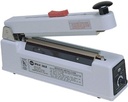 AIE AIE-210C Medical Impulse Handheld Bag Sealer with Beeper and Cutter, 8" Max. Seal Length, 10 mil Max. Material Thickness, 10 mm Seal Width, 1000 Watts, Equipped with cutting blade